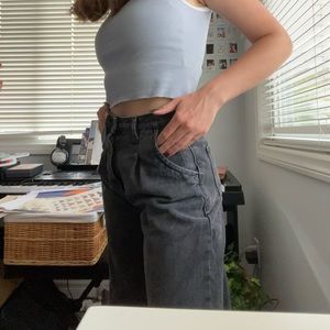 Zara Black Tapered Jeans